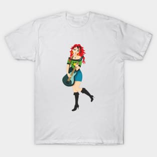 Girl playing the guitar T-Shirt